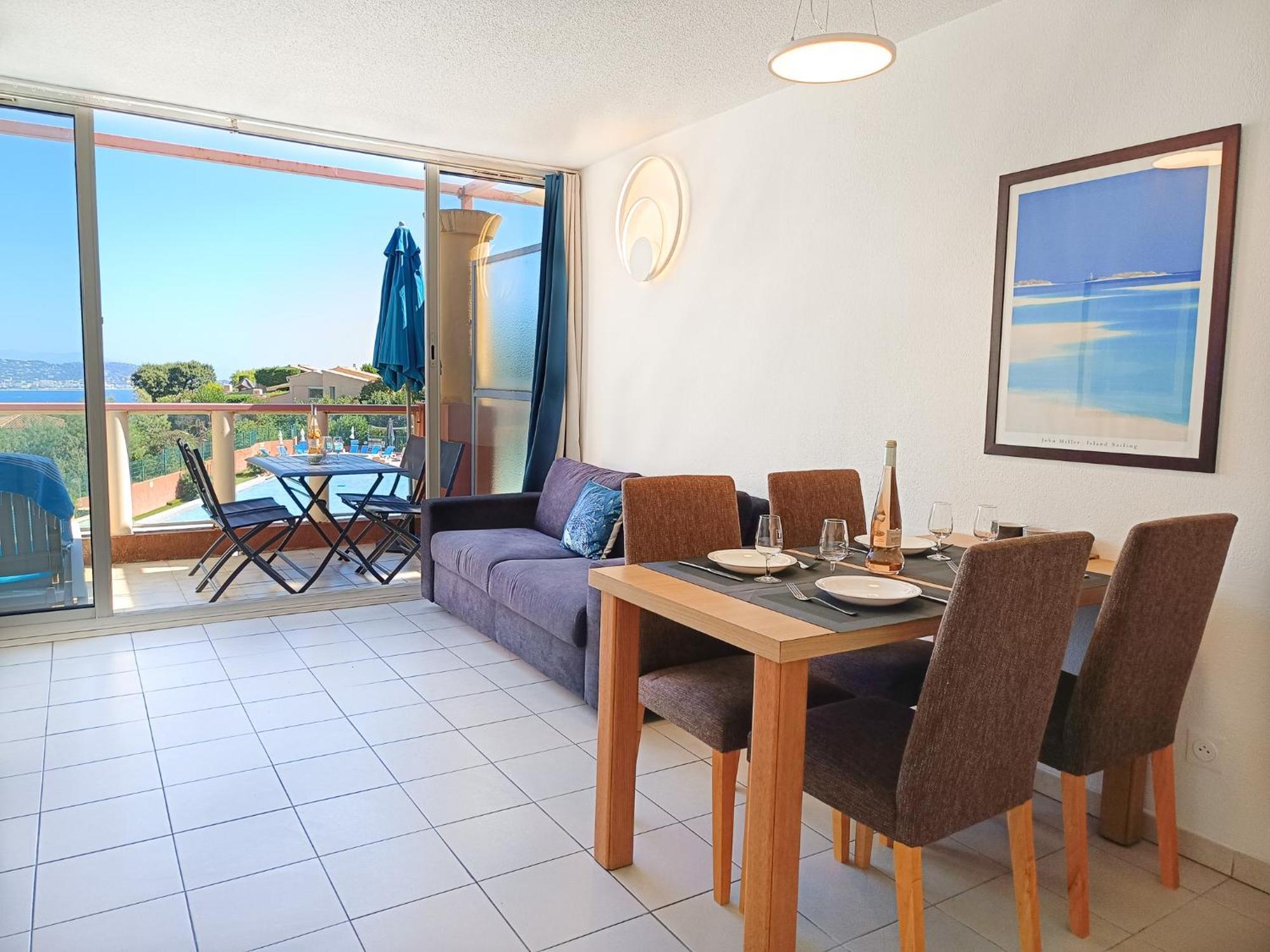 Magnifique Vue Mer Et Piscine - Les Cles De L Esterel Théoule-sur-Mer Exterior foto